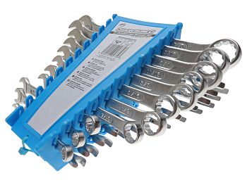 Ring fork wrench set - Silverline, 22 parts